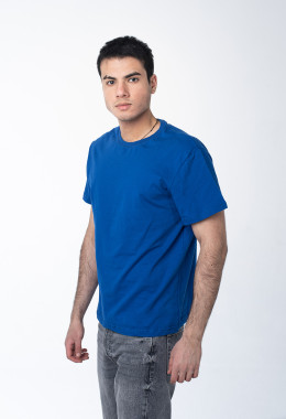 Синий роял мужская футболка с лайкрой