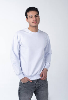 Белый свитшот мужской